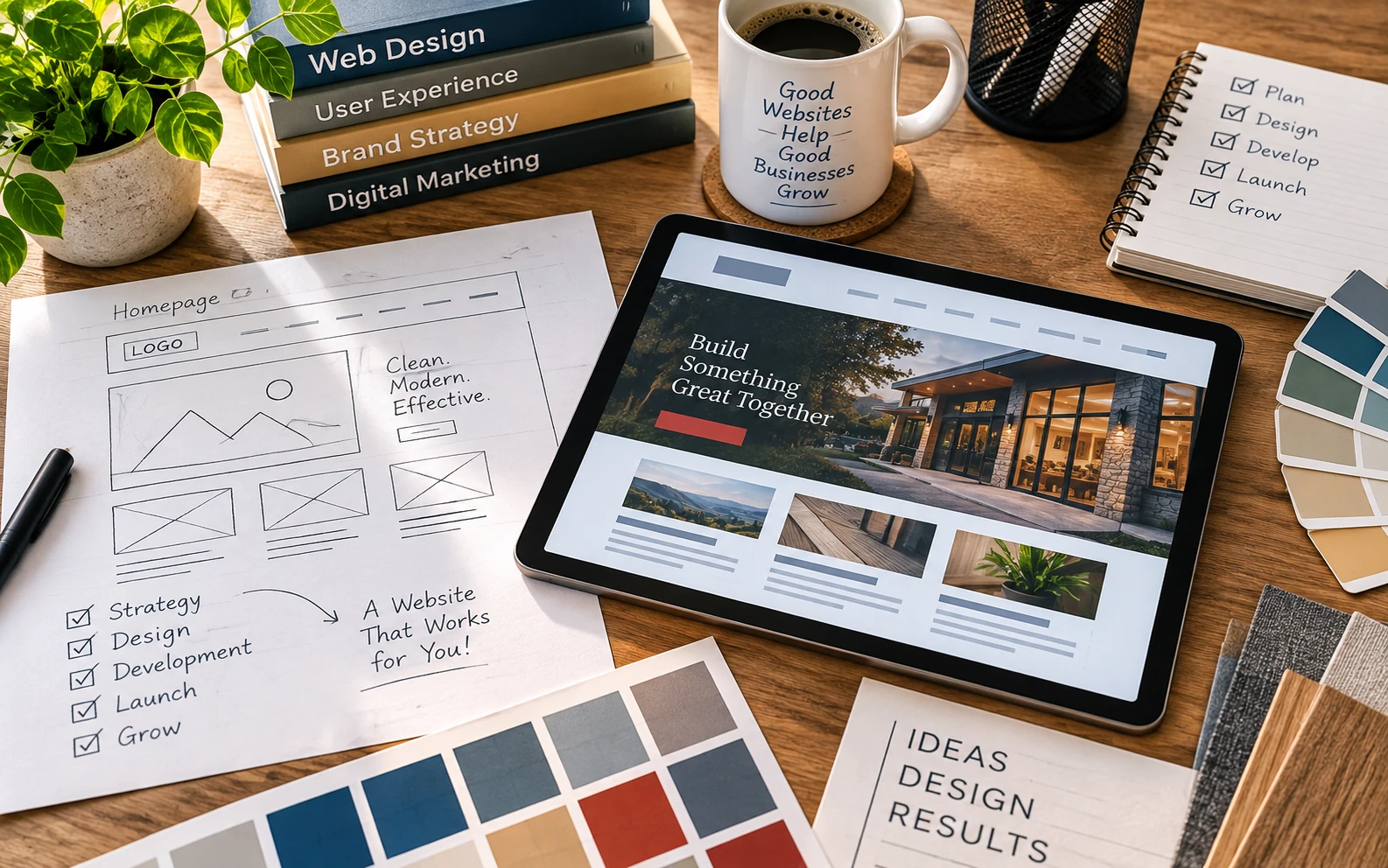 Social media planning and content strategy for small businesses